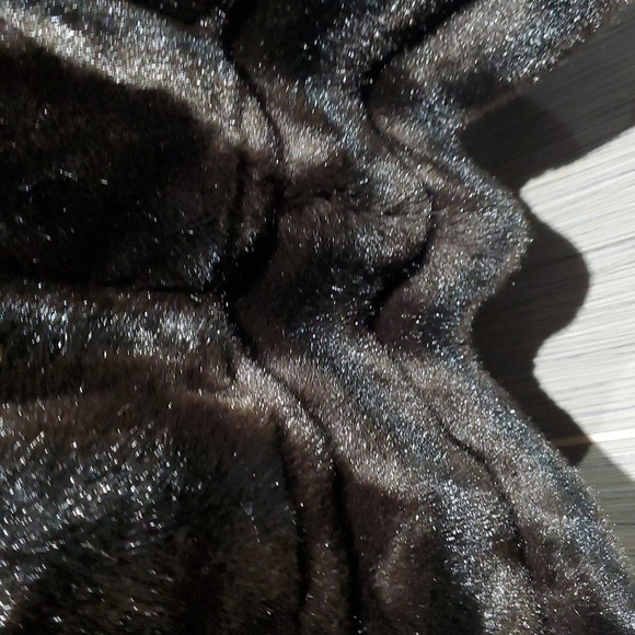 VINTAGE TISSAVEL OF FRANCE BROWN VEGAN FAUX FUR SHORT COAT FRENCH FRANCE MOBWIFR - Picture 9 of 11